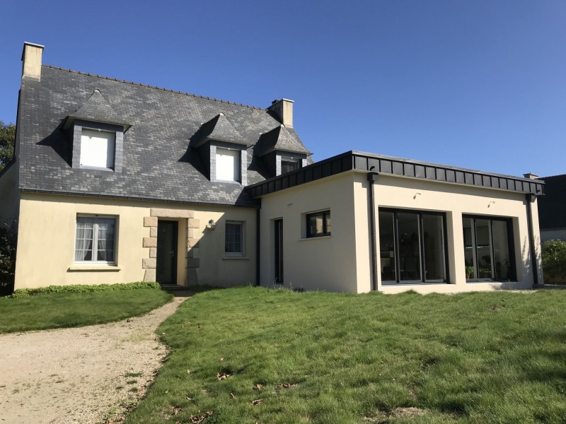 Réalisation d'extension de maison près de Saint-Aubin-lès-Elbeuf