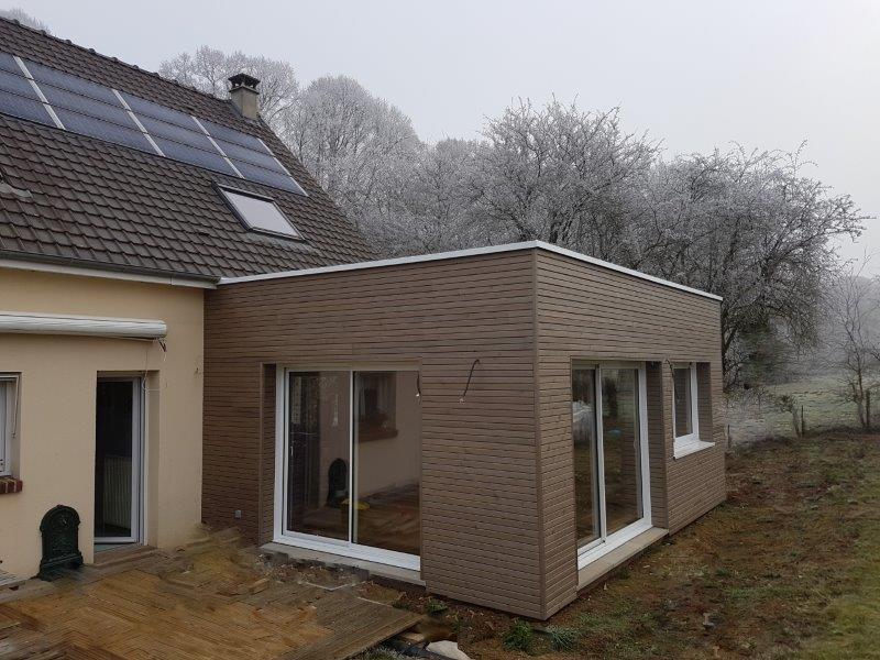 Réalisation d'extension de maison près de Fontaine-la-Mallet