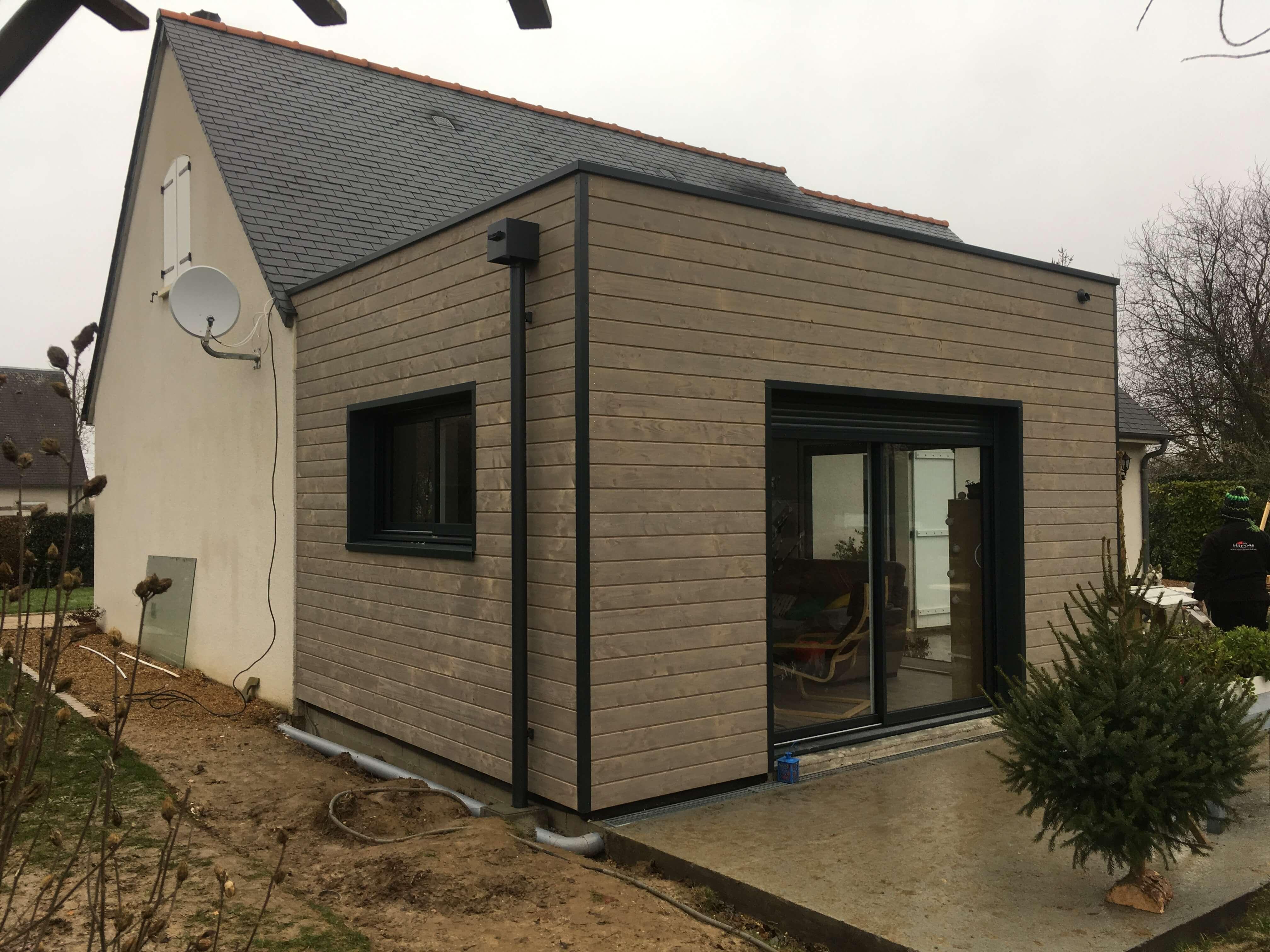 Réalisation d'extension de maison près de Saint-Pierre-lès-Elbeuf