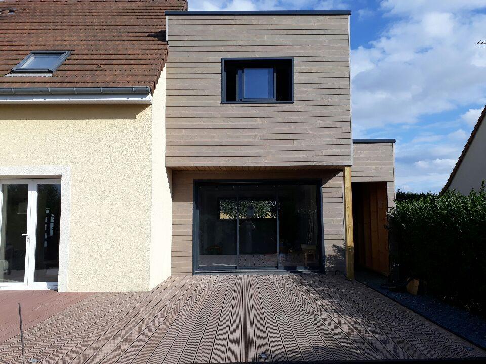 Réalisation d'extension de maison près de Saint-Aubin-lès-Elbeuf